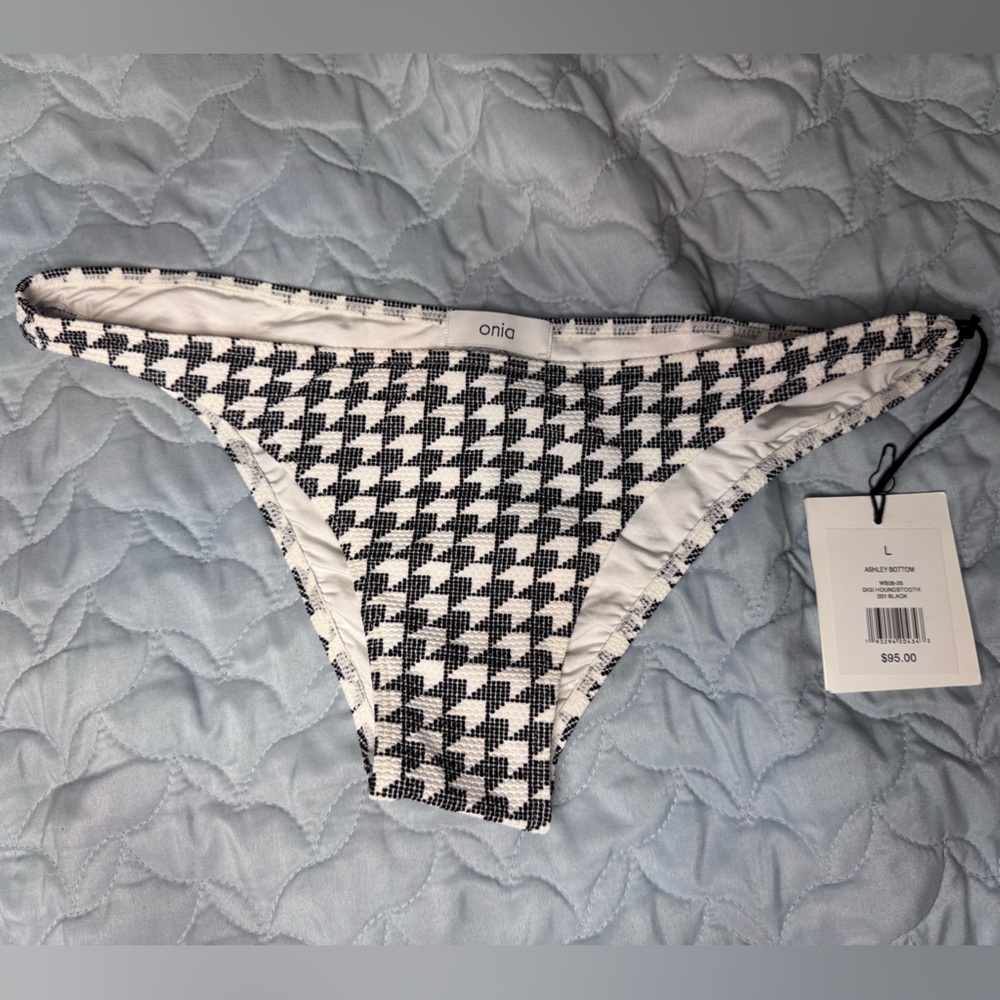NWT Onia Black and White Swim Bottom